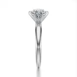 Pierścionek z dużym diamentem białe złoto SBPZ_029